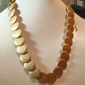 Lia Sophia brushed gold necklace